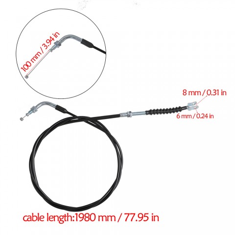 78" Throttle Cable For GY6 110cc- 200c Go Kart Scooter ATV Buggy Quad