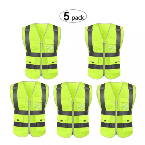 5 packs Motorcycle Riding Reflective Vest Racing Protective Gear M-XXL